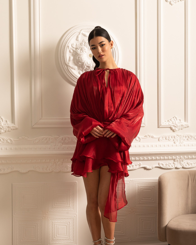 VERENA | DRAPED MINI DRESS