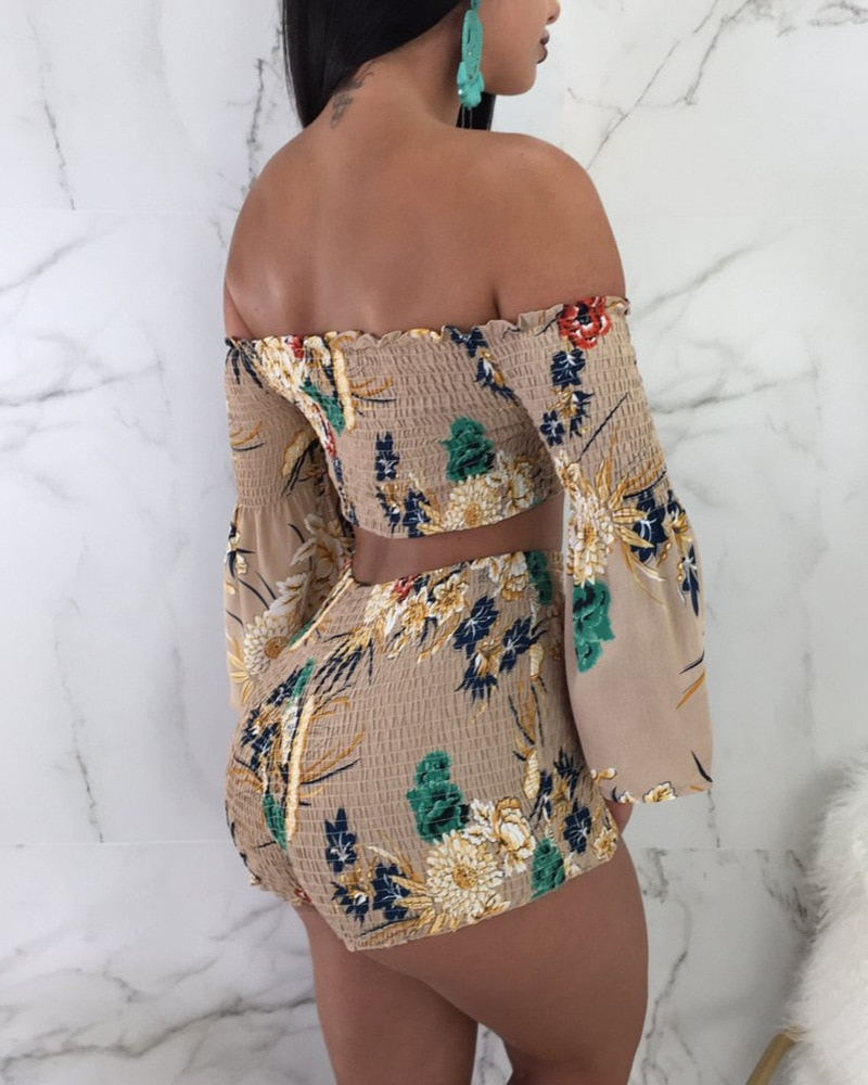 VELVETIA | OFF-SHOULDER FLORAL SET