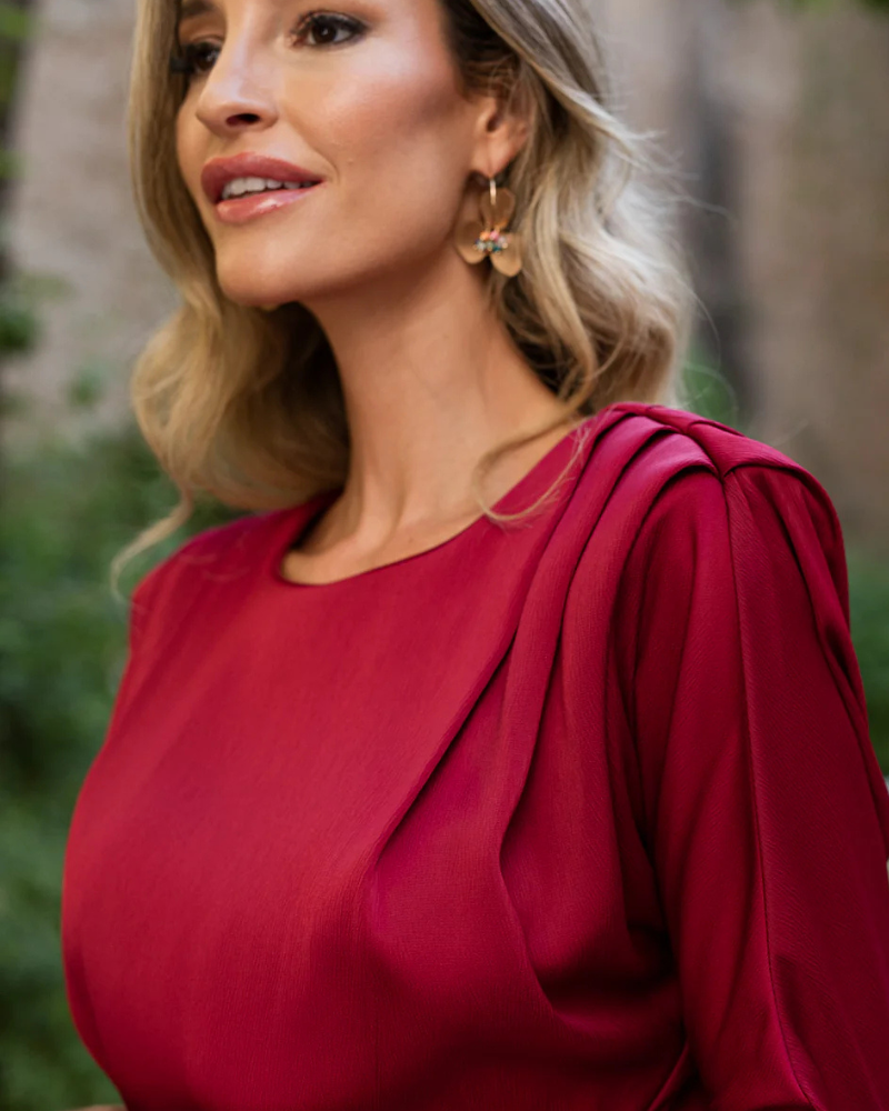 SANTÉ ÉCLAT | DRAPED DRESS