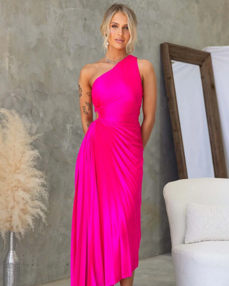 AURELIA | ONE-SHOULDER CUT-OUT DRESS