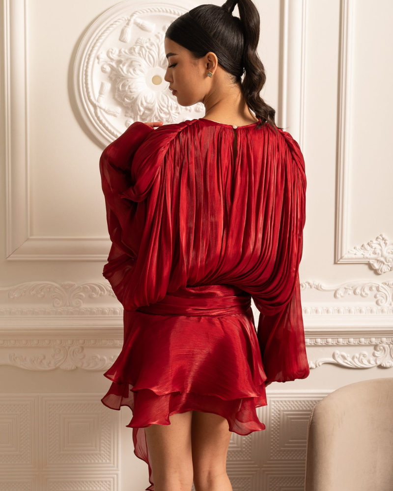 VERENA | DRAPED MINI DRESS