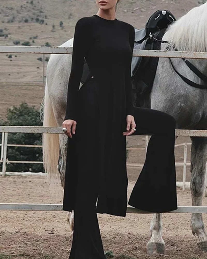 SORELLE | TOP & FLARED PANTS SET
