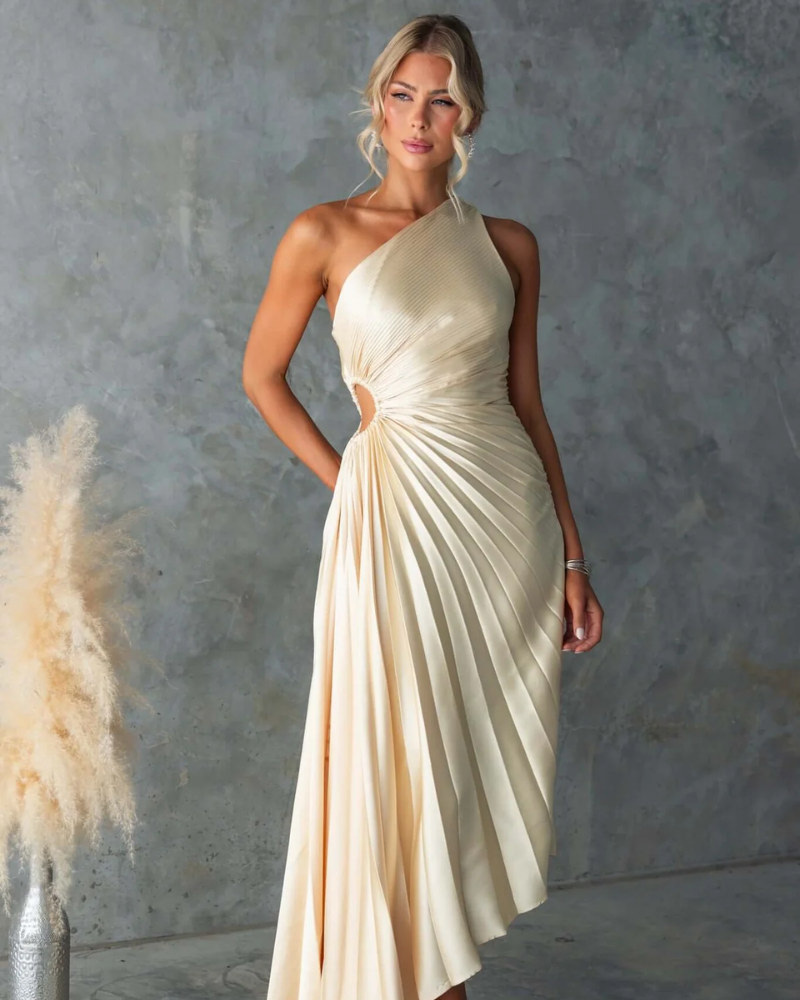 AURELIA | ONE-SHOULDER CUT-OUT DRESS