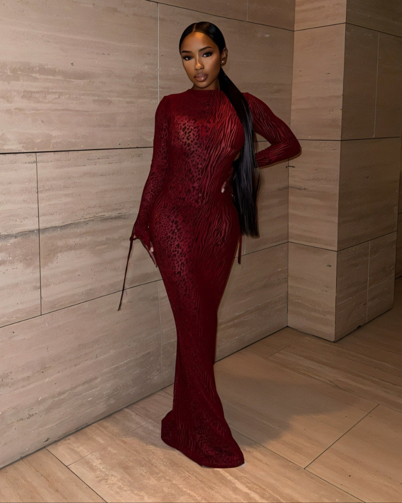 ASHLEY | MESH OPEN BACK DRESS