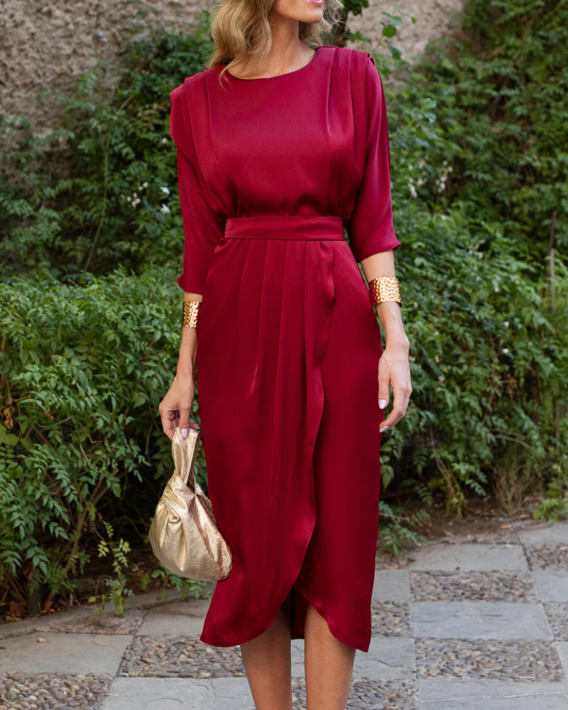 SANTÉ ÉCLAT | DRAPED DRESS