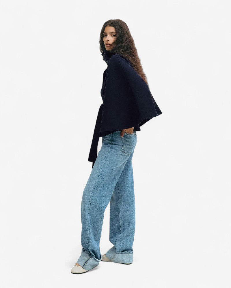 Belt cape jacket