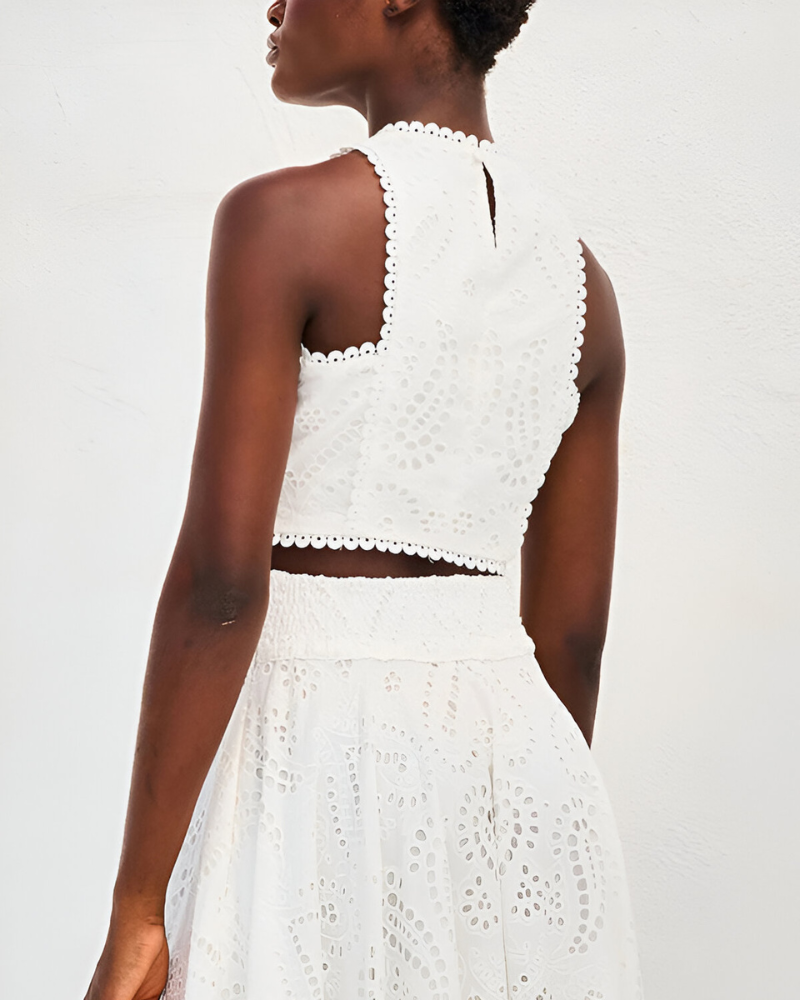 LYSÈNE | EMBROIDERED LACE SET