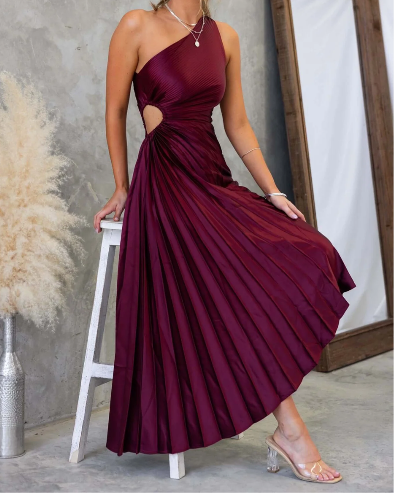 AURELIA | ONE-SHOULDER CUT-OUT DRESS