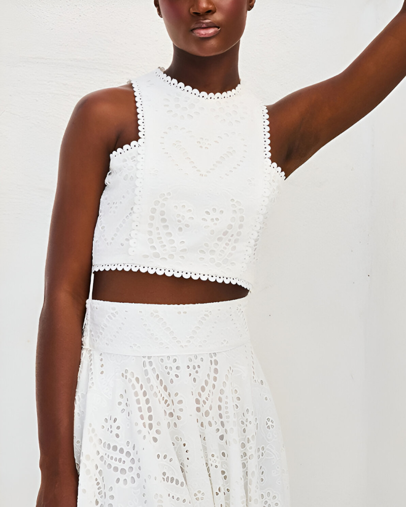 LYSÈNE | EMBROIDERED LACE SET