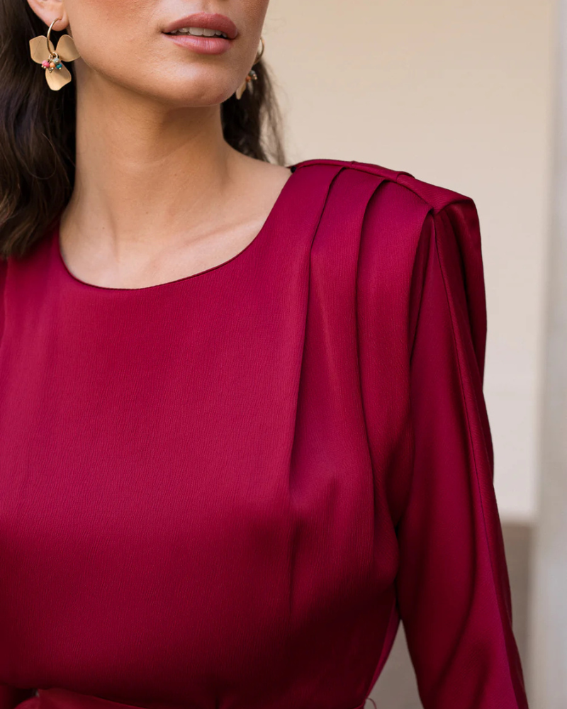 SANTÉ ÉCLAT | DRAPED DRESS