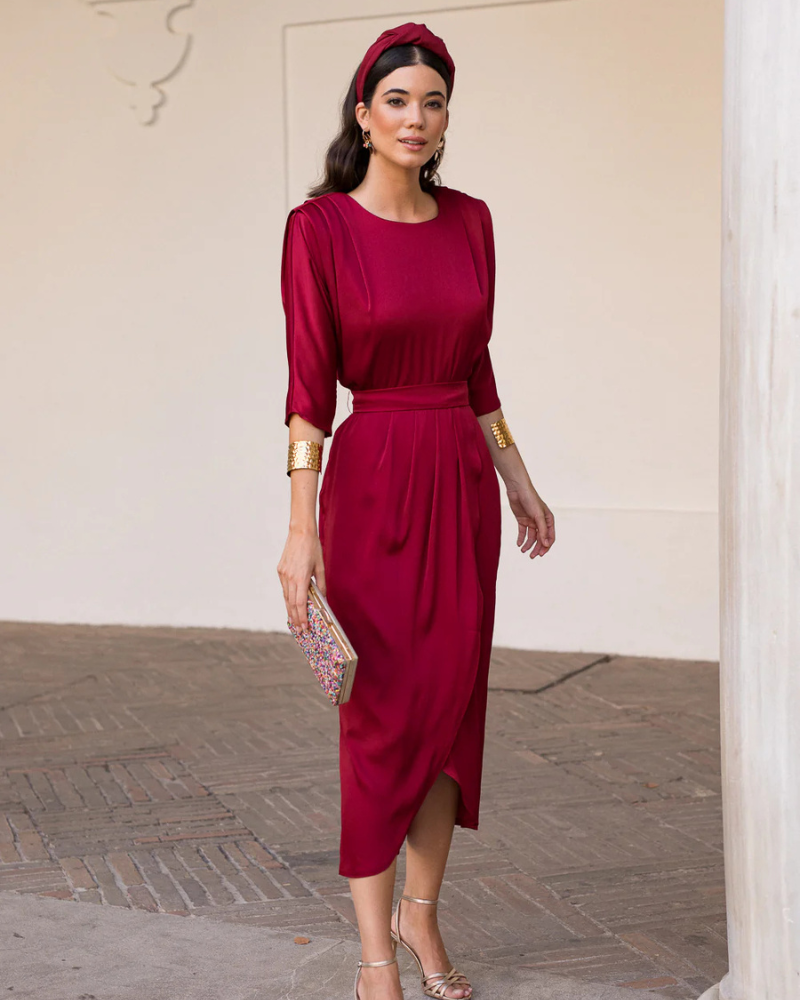 SANTÉ ÉCLAT | DRAPED DRESS