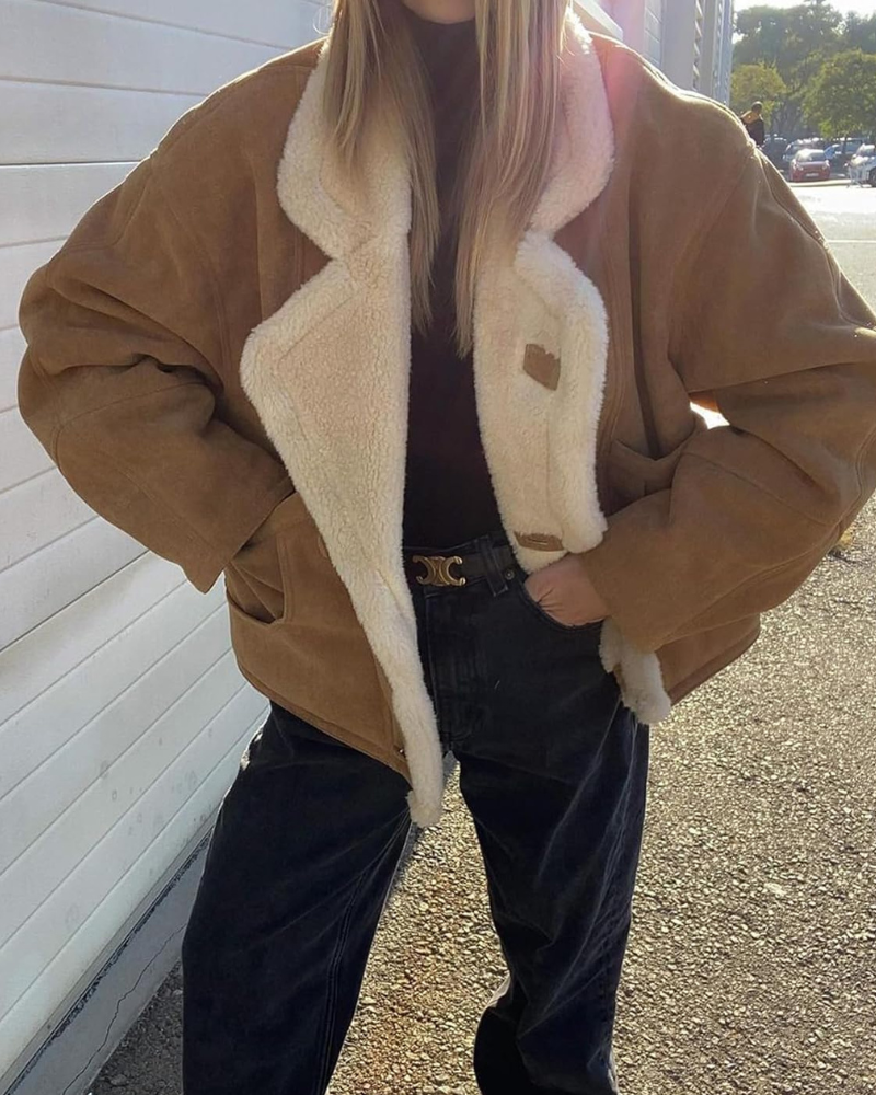 AURELIE | MANTEAU À COL TEDDY