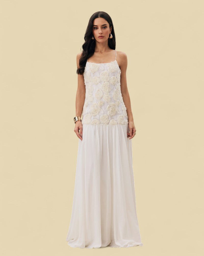 MAELYN | FLORAL TEXTURE DRESS