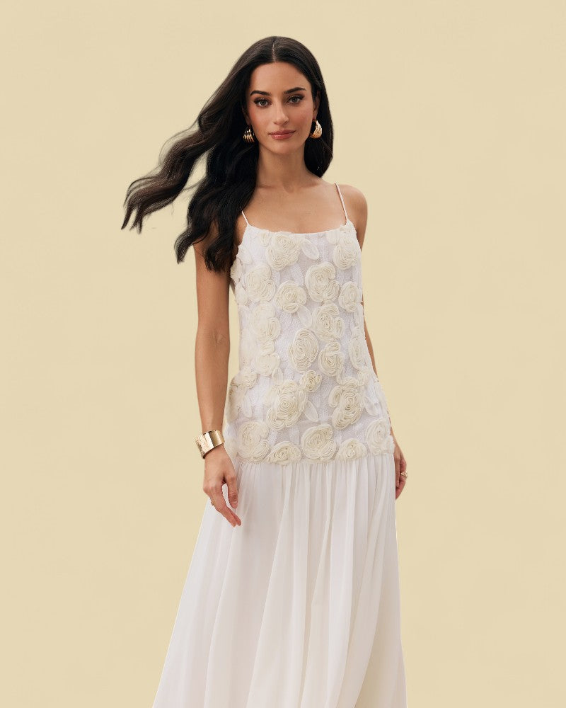 MAELYN | FLORAL TEXTURE DRESS