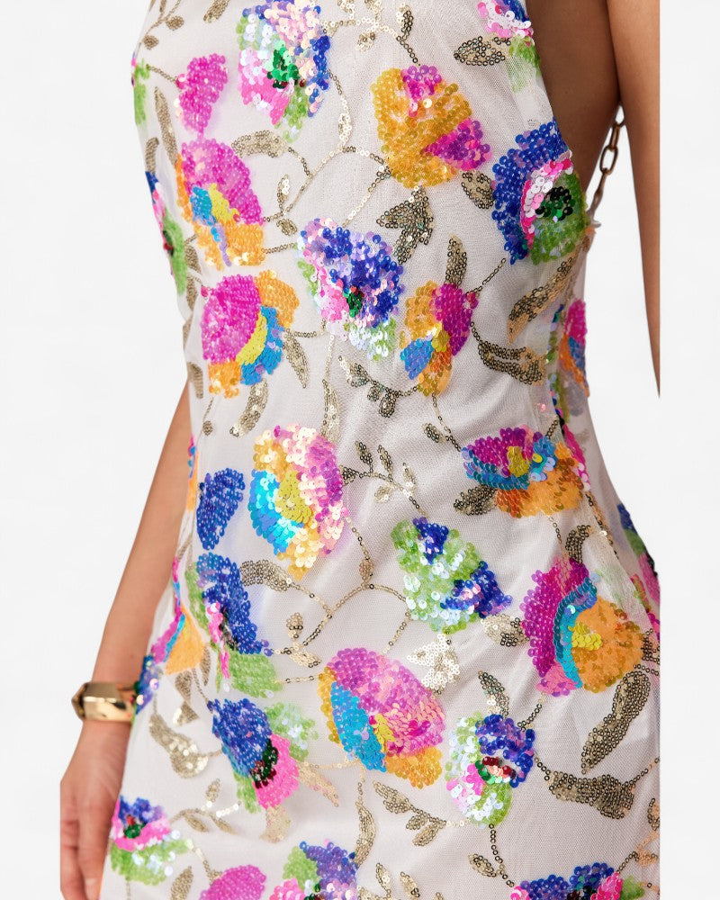 VIRELLA | FLORAL CHAIN STRAP DRESS