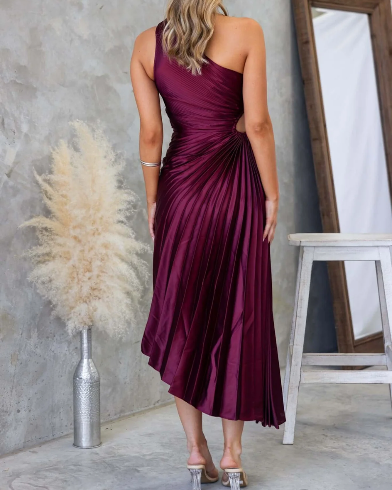 AURELIA | ONE-SHOULDER CUT-OUT DRESS