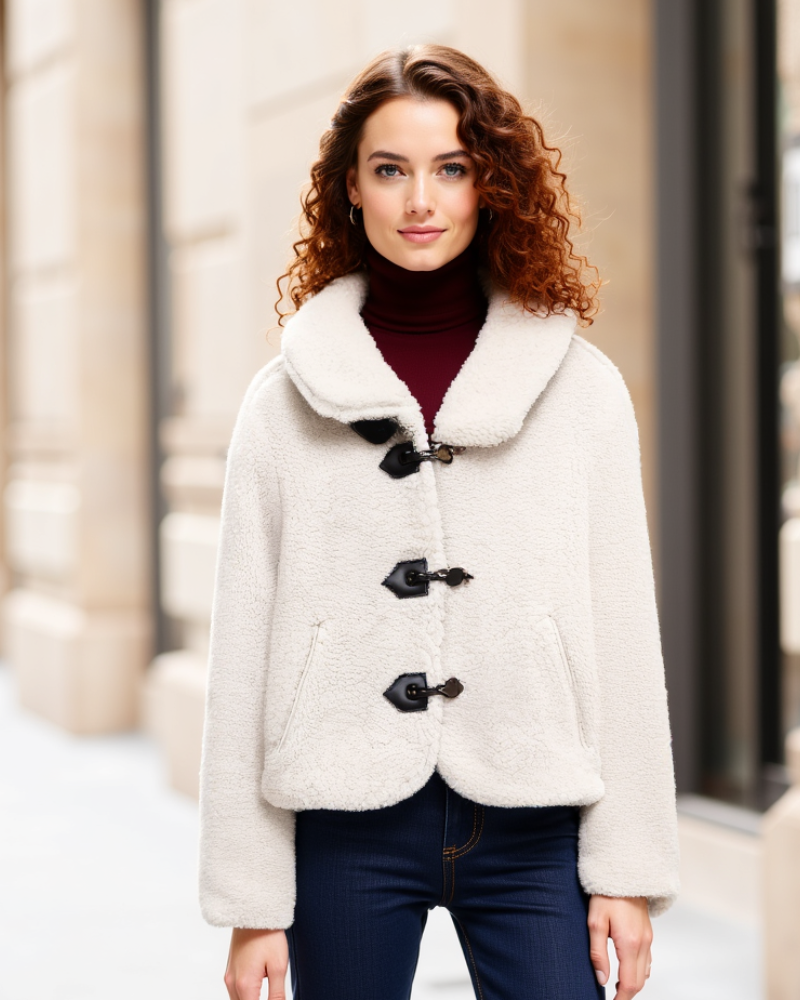 NOLAH | MANTEAU EN PELUCHE À BASCULE