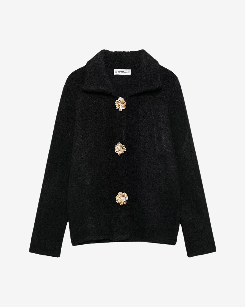 MAELI | FLORAL RESIN CARDIGAN