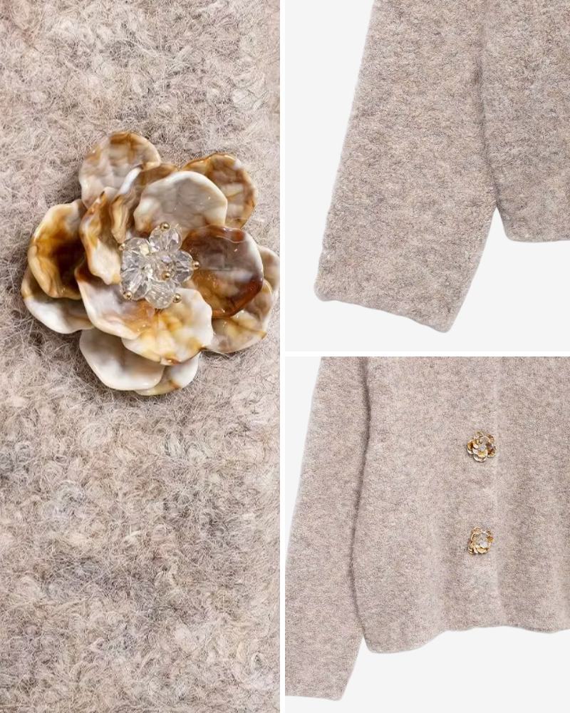MAELI | FLORAL RESIN CARDIGAN