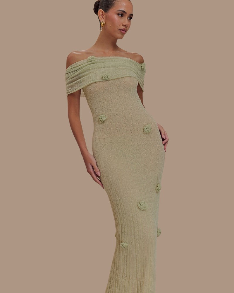 SERAPHINA | FLORAL KNIT DRESS