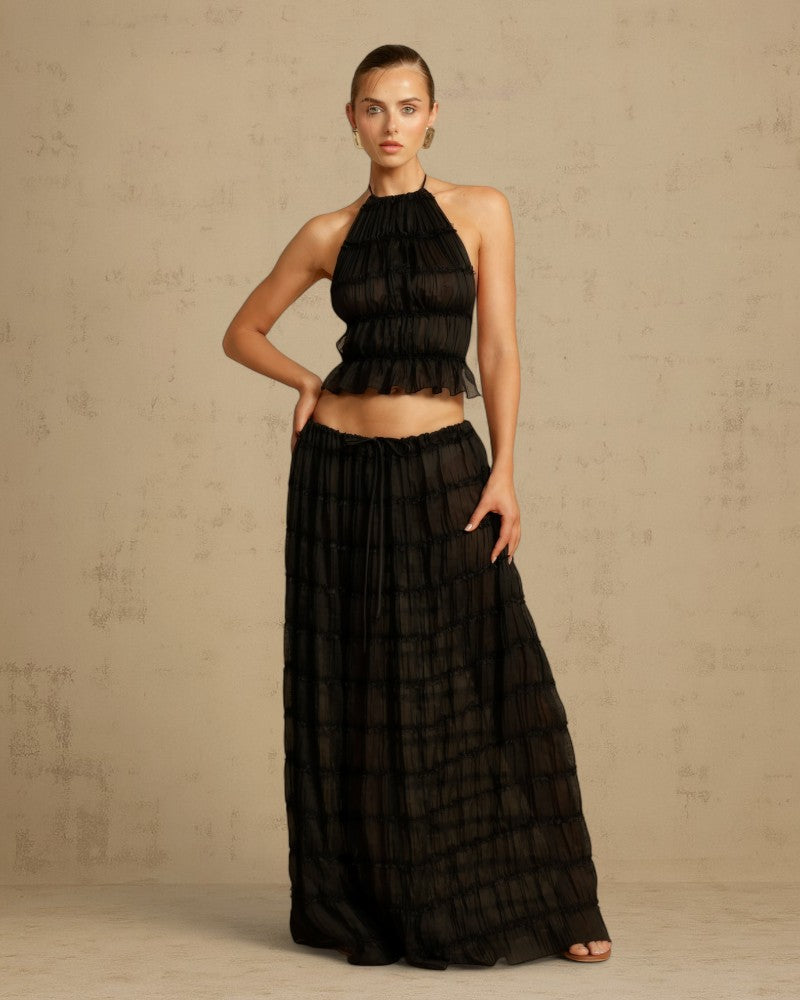 VALISSÉ | SHEER RUCHED SET