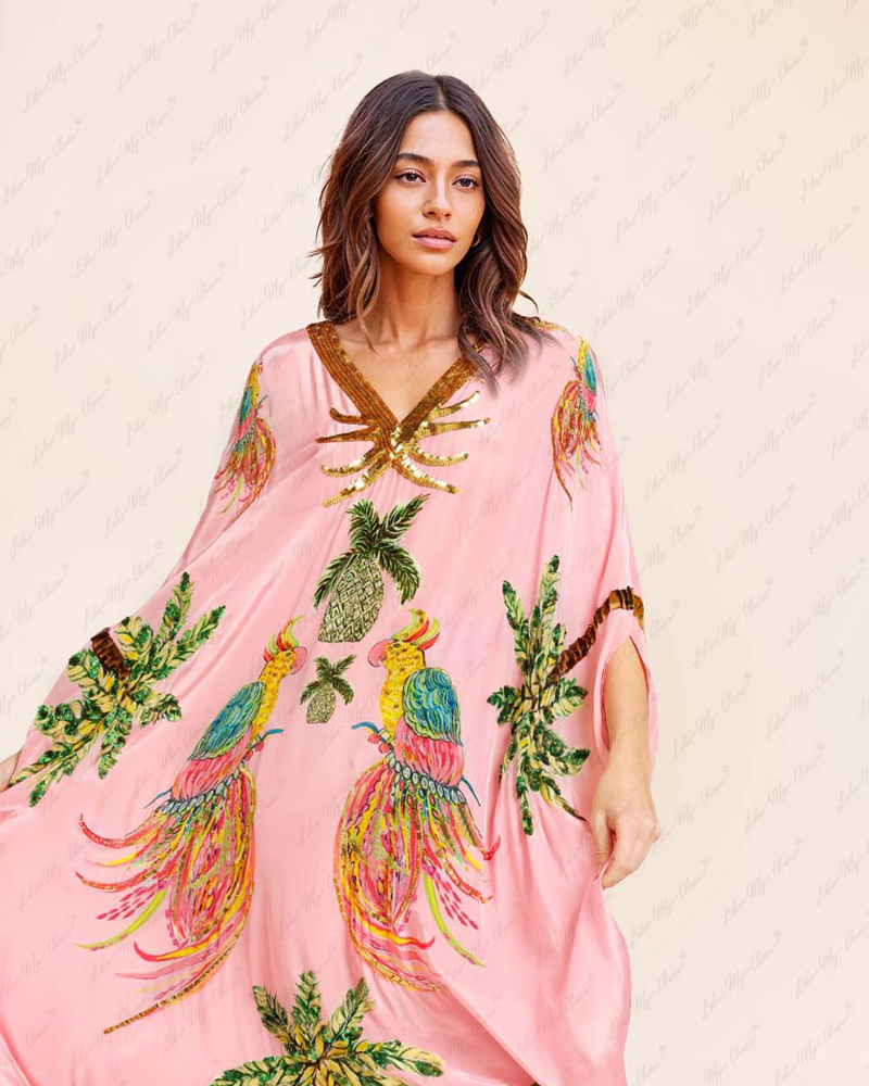 ZAYARA | CAFTAN PERROQUET TROPICAL