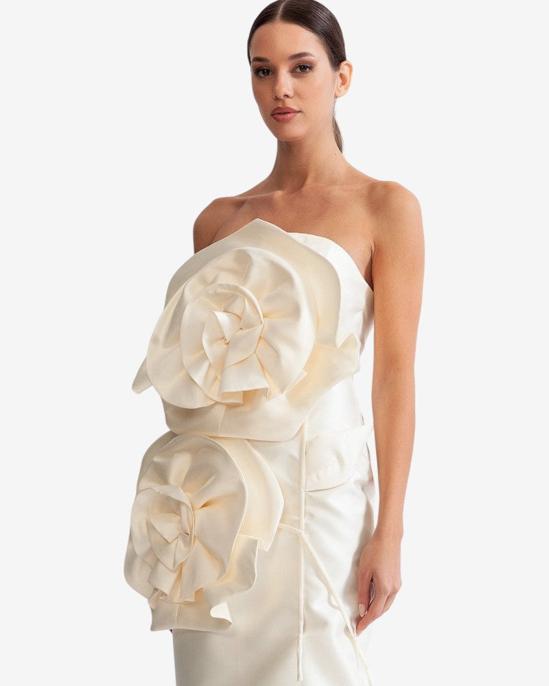 IVOIRÉ | SCULPTED BLOOM DRESS