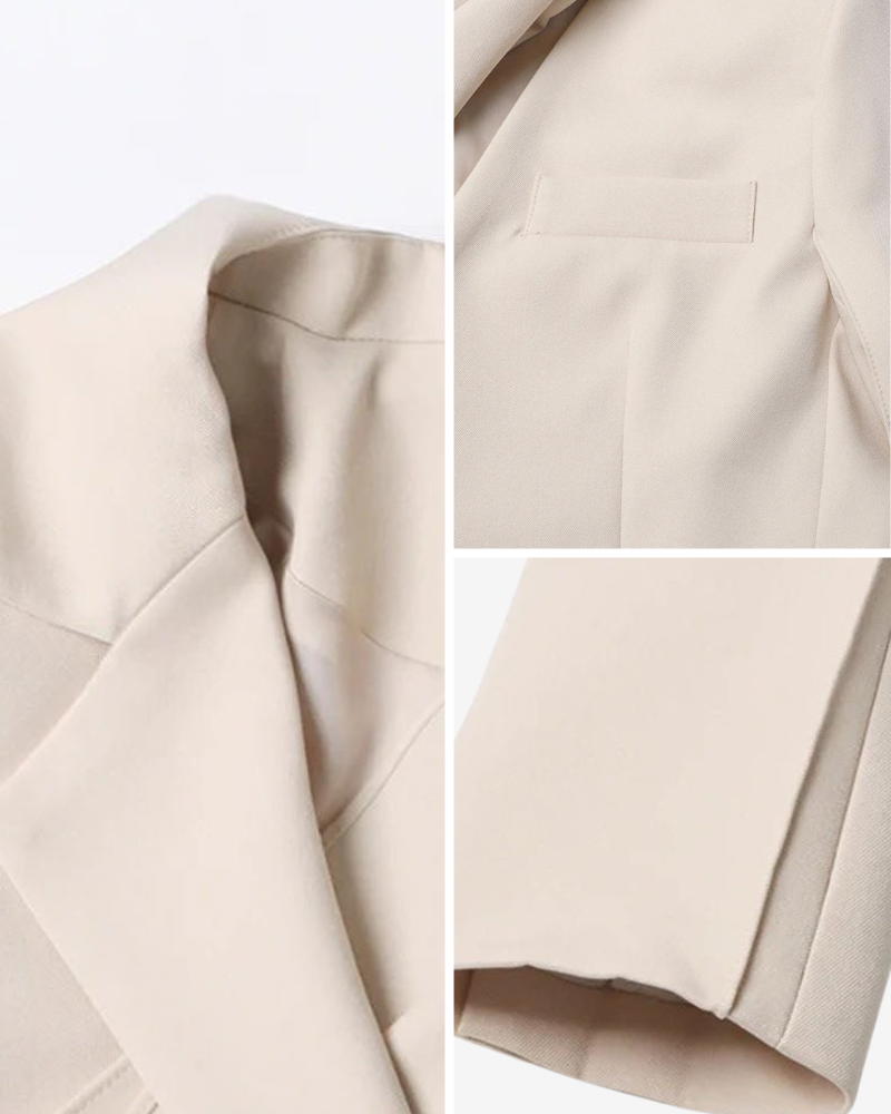 CAROLINE | BLAZER À COL CRANTÉ