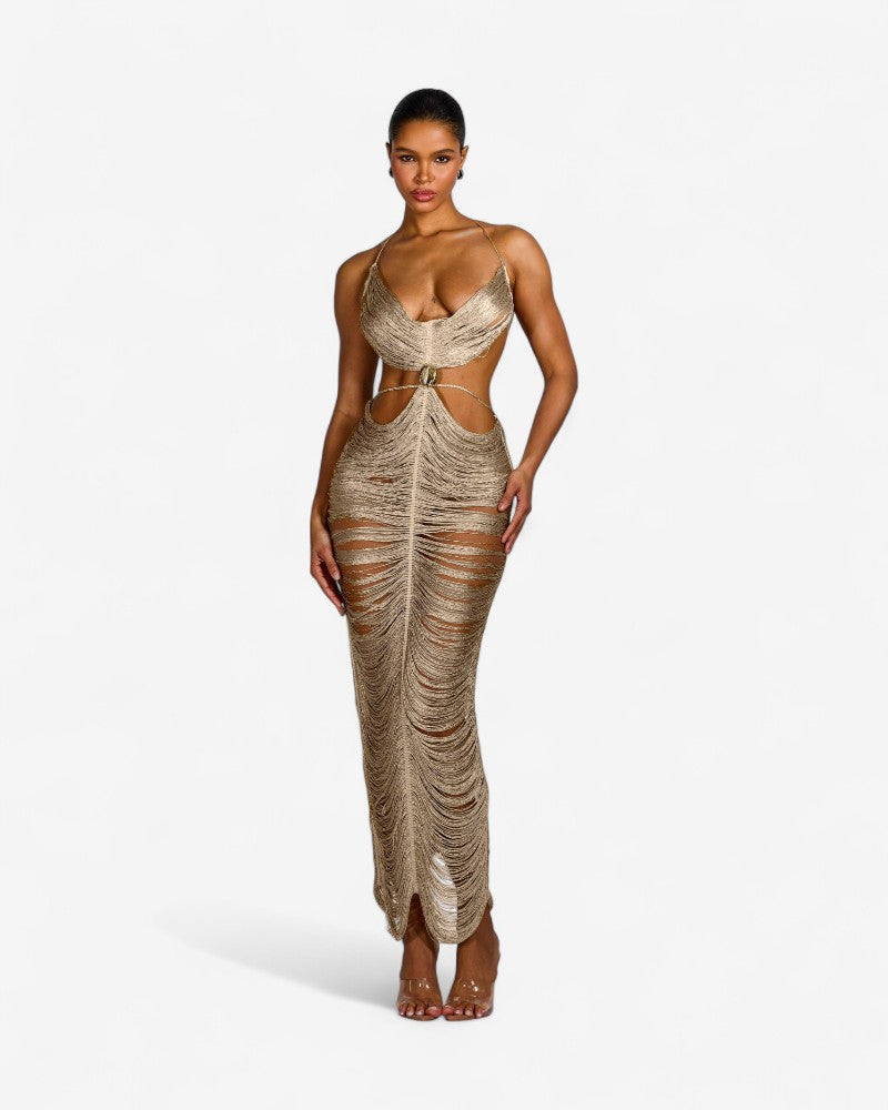 EDNY | FRINGED METALLIC DRESS