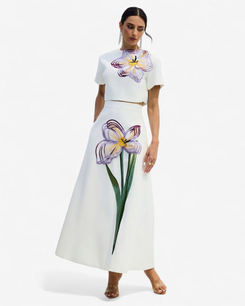 FLORENZA | 3D TOP & SKIRT SET