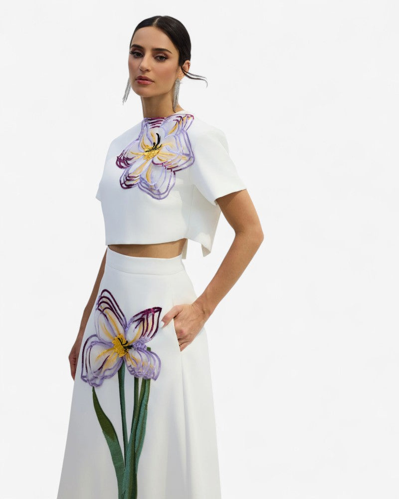 FLORENZA | 3D TOP & SKIRT SET