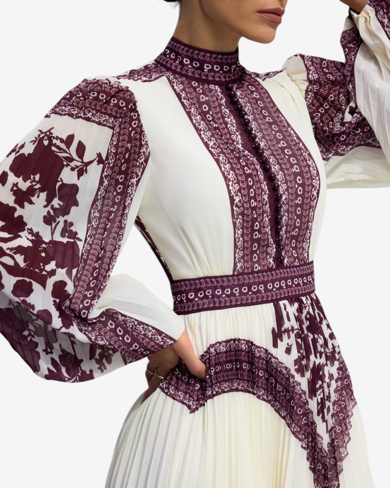ALVARA | FLORAL PANEL DRESS