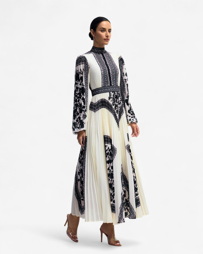 ALVARA | FLORAL PANEL DRESS
