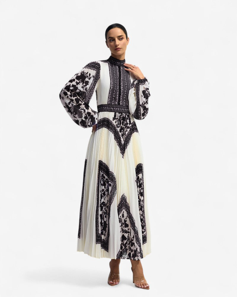 ALVARA | FLORAL PANEL DRESS