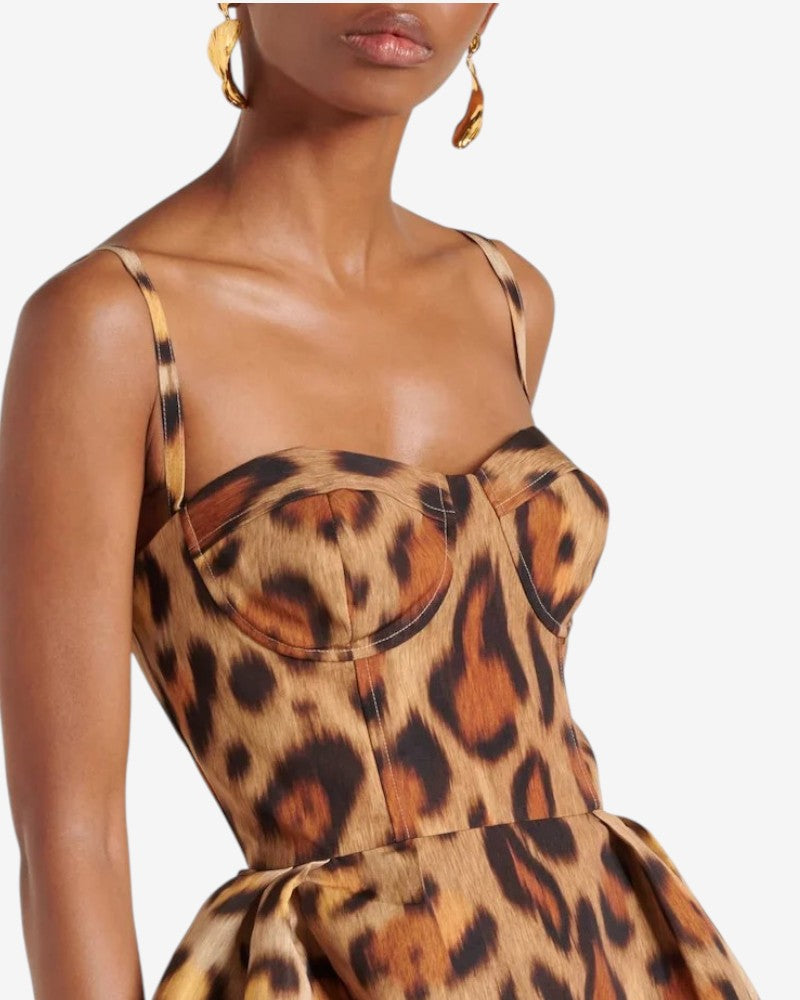 FERONA | ROBE ÉLÉGANCE LÉOPARD