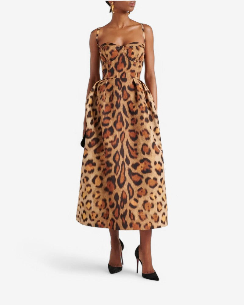 FERONA | ROBE ÉLÉGANCE LÉOPARD