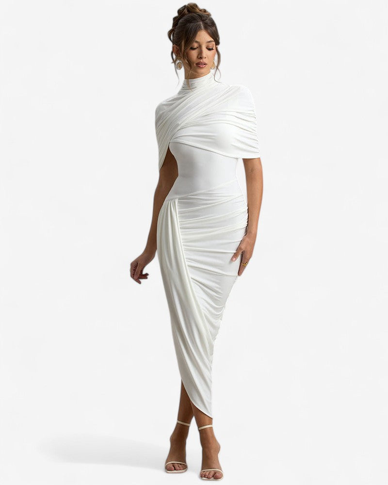 LUNARIA | DRAPED OPEN BACK DRESS