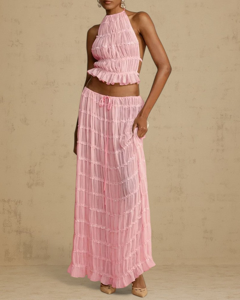 VALISSÉ | SHEER RUCHED SET