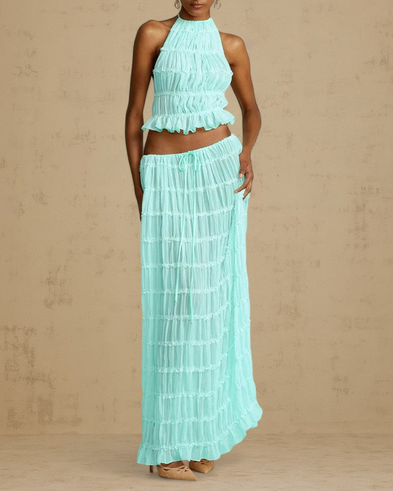 VALISSÉ | SHEER RUCHED SET