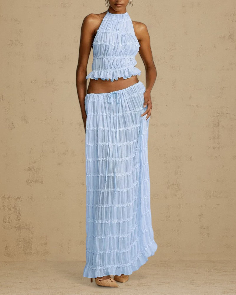 VALISSÉ | SHEER RUCHED SET