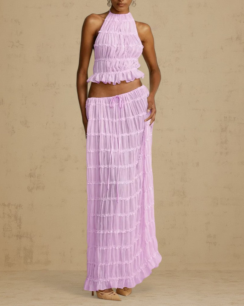 VALISSÉ | SHEER RUCHED SET
