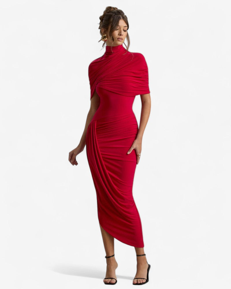 LUNARIA | DRAPED OPEN BACK DRESS