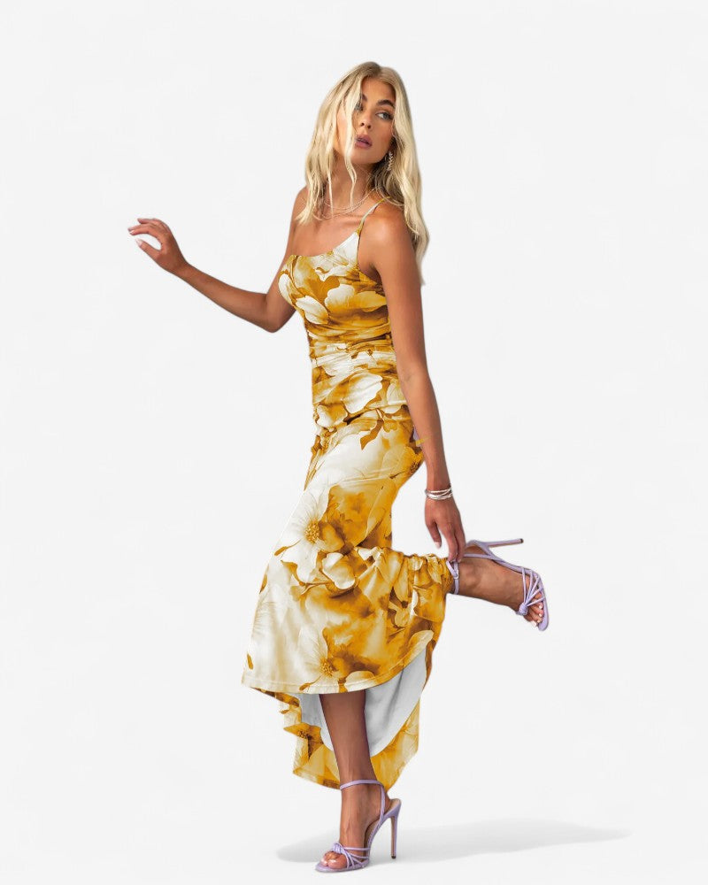 ALVÉA | ONE-SHOULDER DRESS