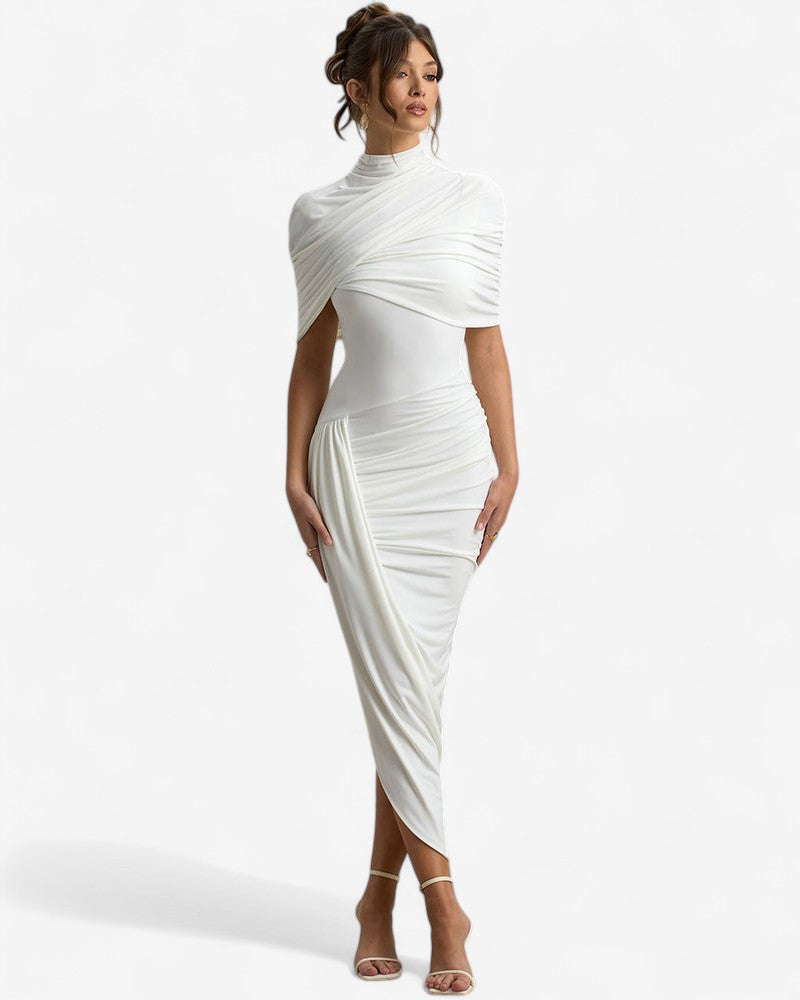 LUNARIA | DRAPED OPEN BACK DRESS