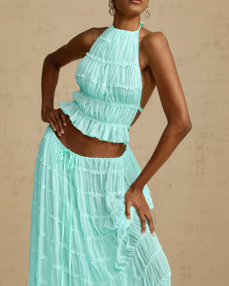 VALISSÉ | SHEER RUCHED SET