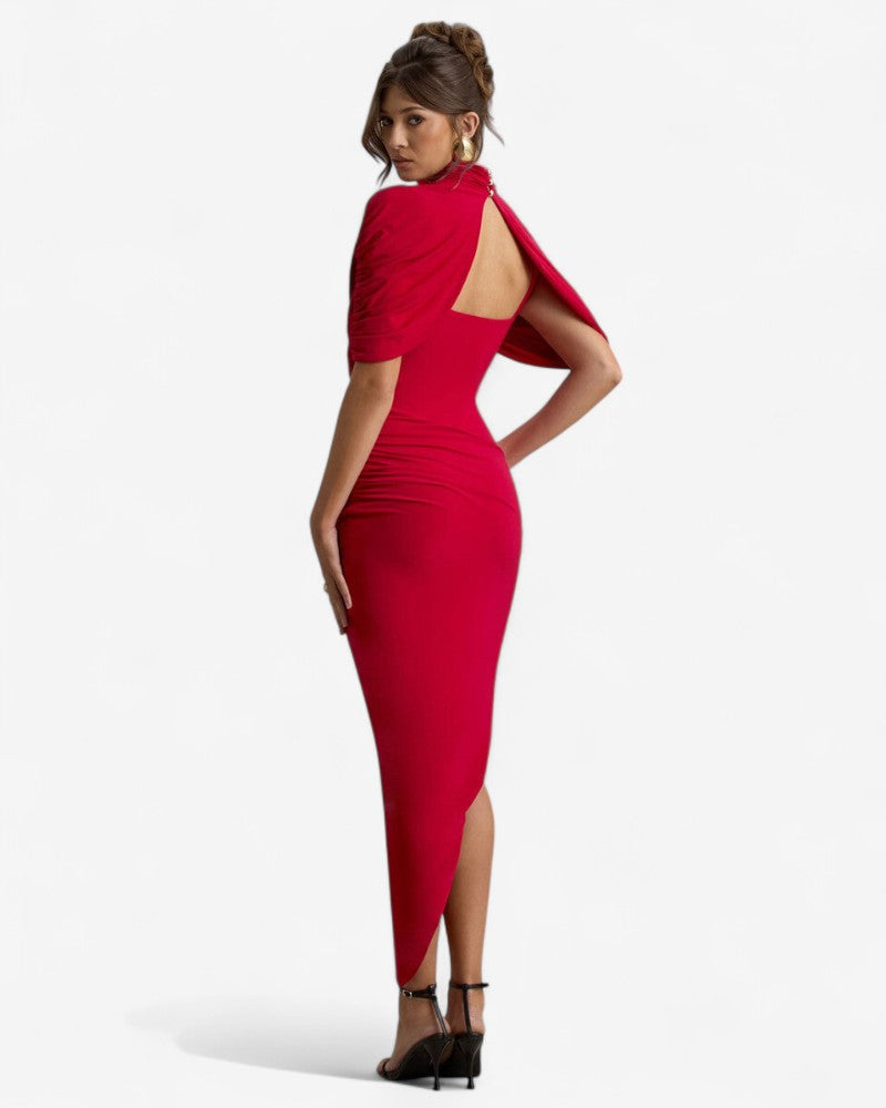 LUNARIA | DRAPED OPEN BACK DRESS