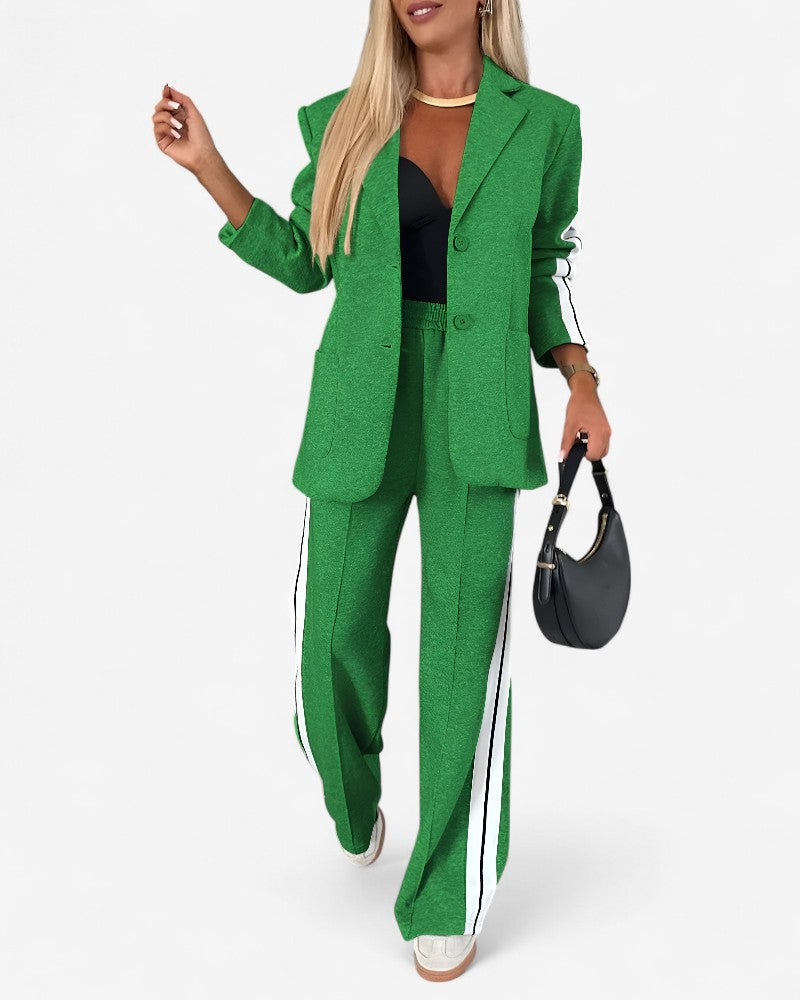 MIRONA | STRIPED PANEL LOUNGE SUIT