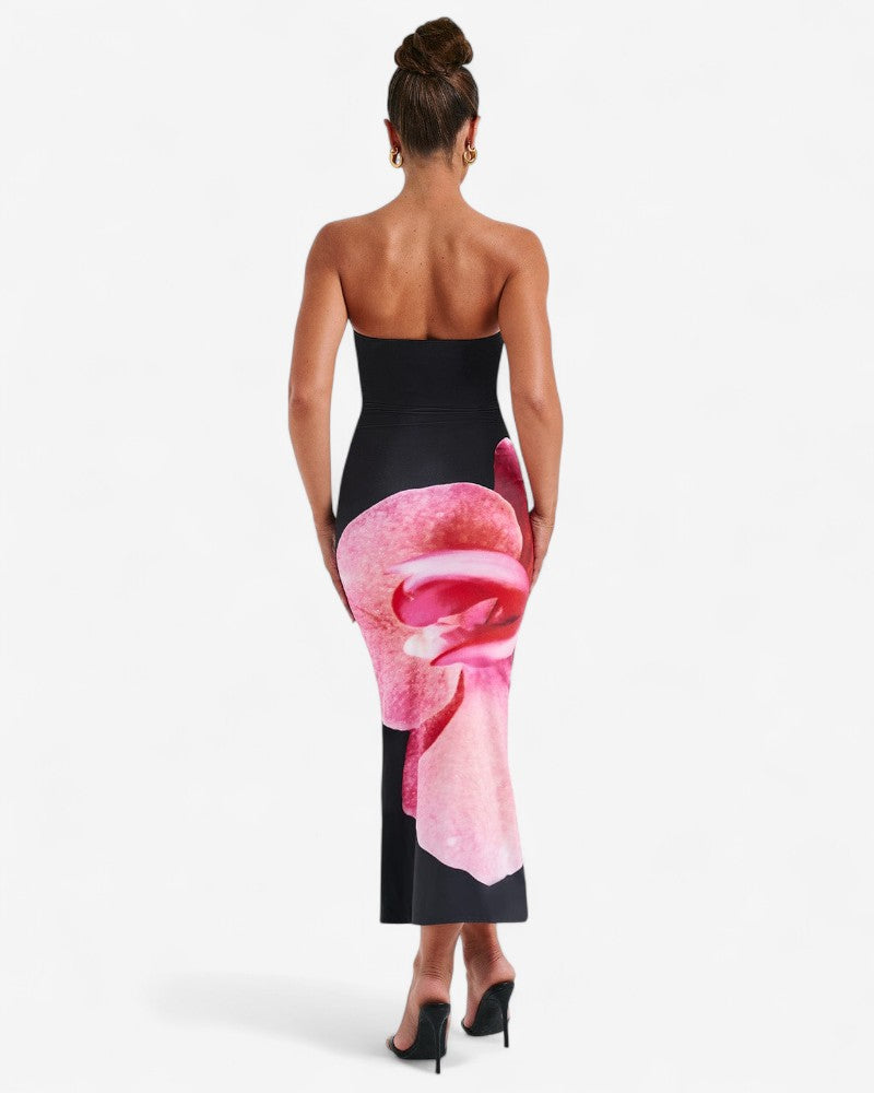 MIRALÈA | GRAPHIC FLORAL DRESS