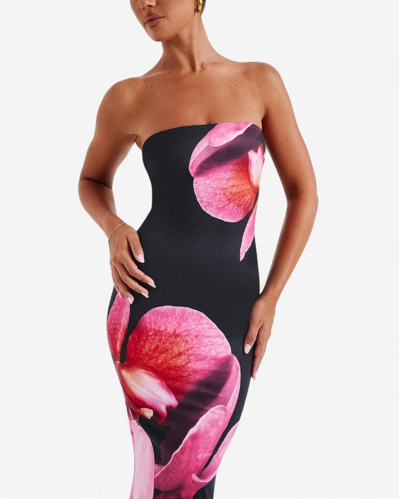 MIRALÈA | GRAPHIC FLORAL DRESS
