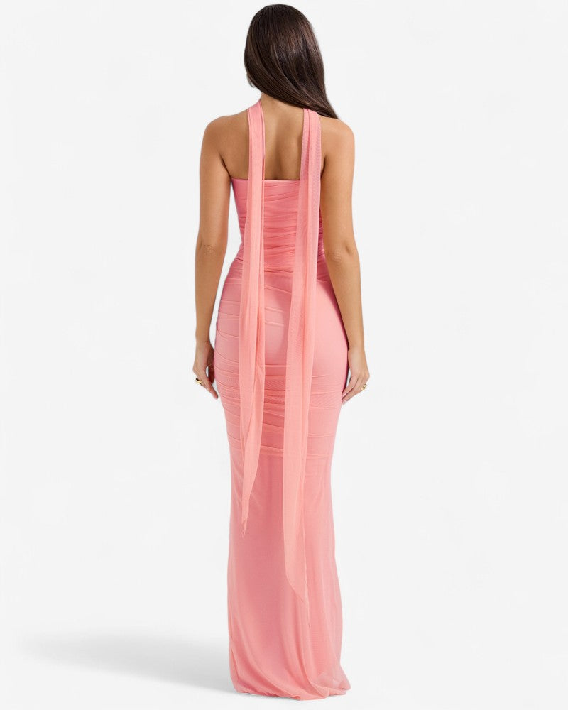 MARZELLA | CORSET HALTER DRESS